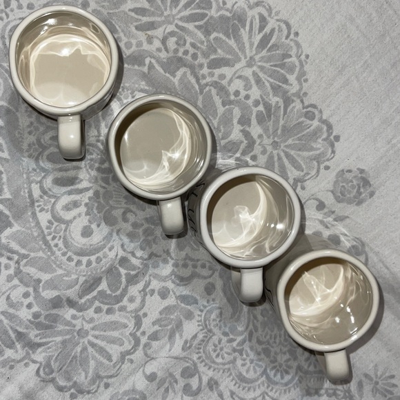 ☕️ MINI RAE DUNN Set of 4 Mini Mugs Coffee Tea NWOT - Picture 6 of 8